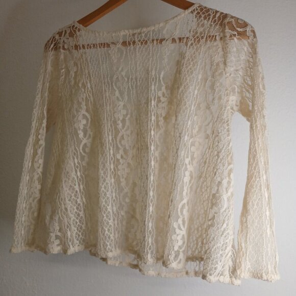 Hollister White lace top size small - Picture 6 of 7